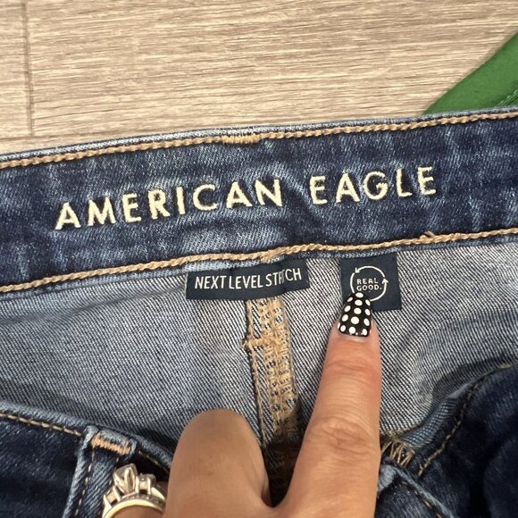 American Eagle Womens Petite 14 Short High Rise Jegging Next Level Stretch - Picture 5 of 12